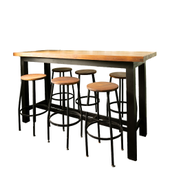 Outdoor bar table abd stool